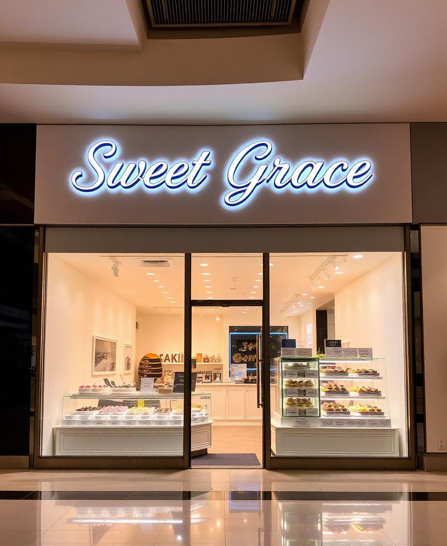 Sweet Grace storefront inside the mall